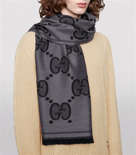 gucci woolen scarf|gucci wool scarf sale.